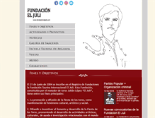 Tablet Screenshot of fundacioneljuli.com